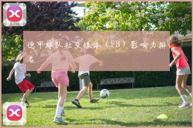 德甲球队社交媒体（FB）影响力排名